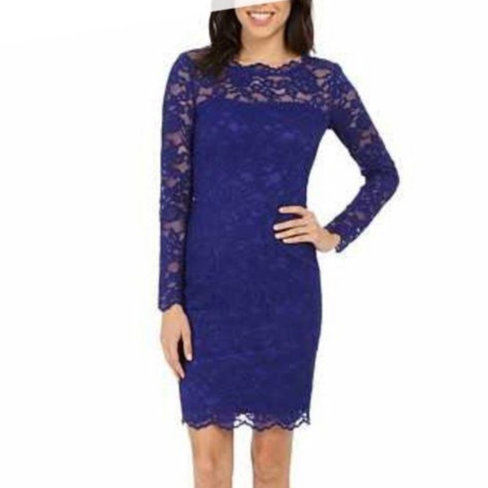 NWT Nicole Miller blue lace dress size 0 NWT Nicole Miller blue lace dress size 0